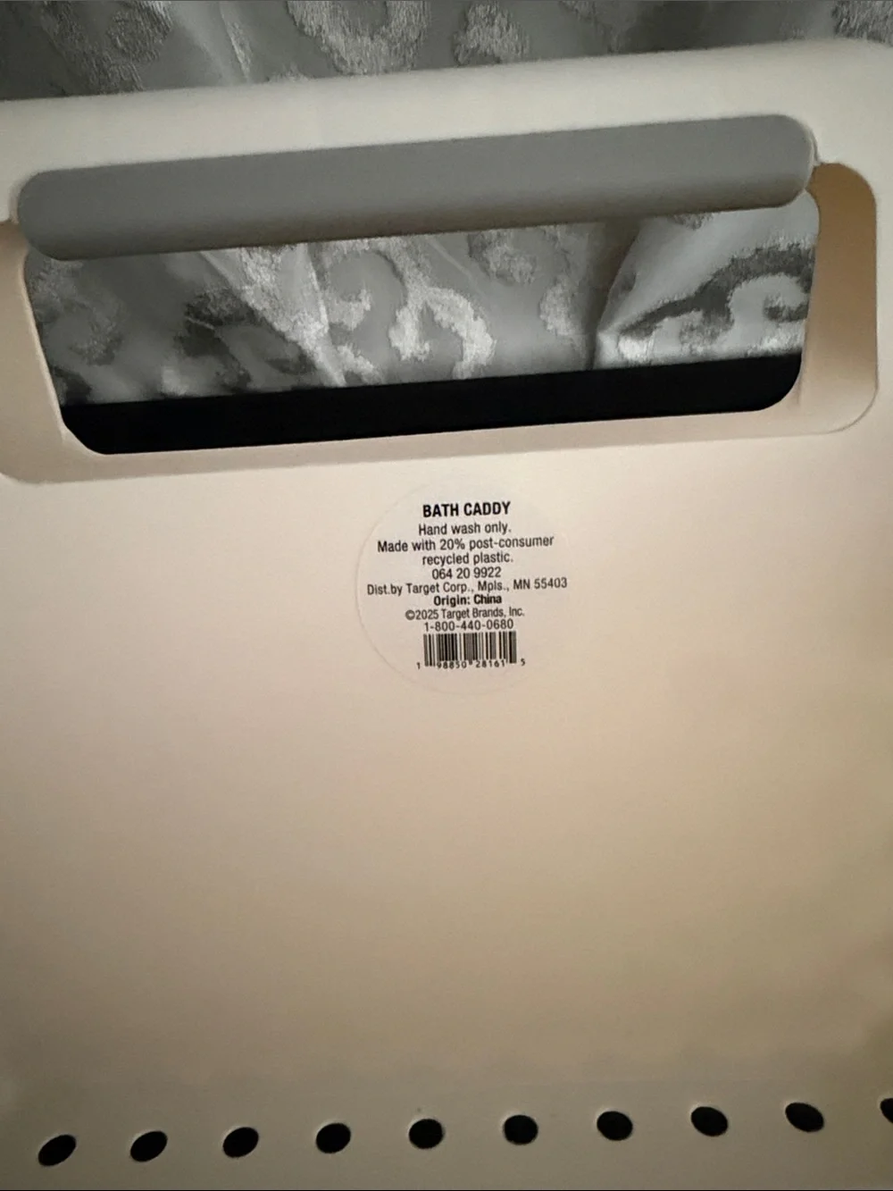 Target Cream Bath Caddy & sponge bundle NWT
